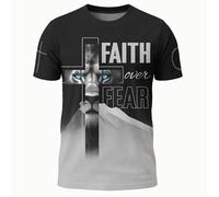 Camiseta No Puedo, Pero Conozco A Un Cristiano, Jesús, Fe. Shirts Transpirable Camisetas Básicas Cómodo T-Shirt para Camping Regular Running L