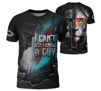 Camiseta No Puedo, Pero Conozco A Un Cristiano, Jesús, Fe. T-Shirt Cómodo Camisetas Básicas Unisex Shirts para Regular Running Senderismo XXL