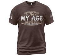 Camiseta No Sé Cómo Comportarme Según Mi Edad, Dicho Gracioso Vintage T-Shirt Cómodo Shirts Transpirable Camisetas Básicas para Viajes Senderismo Running XXL