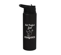 camiseta Not Perfect Just Forgiven para el día de Pascua Stainless Steel Insulated Water Bottle