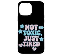 Camiseta Not Toxic Just Tired Pastel con Cita de una Estrella Triste Carcasa para iPhone 13 Pro MAX