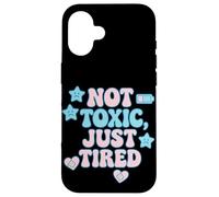 Camiseta Not Toxic Just Tired Pastel con Cita de una Estrella Triste Carcasa para iPhone 16