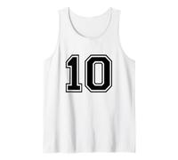 Camiseta número 10 para un Feliz cumpleaños número 10 Twin Day Camiseta sin Mangas