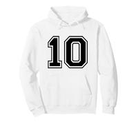 Camiseta número 10 para un Feliz cumpleaños número 10 Twin Day Sudadera con Capucha