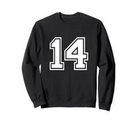 Camiseta número 14 para un Feliz cumpleaños número 14 Sudadera