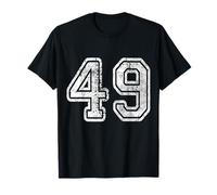 Camiseta Número 49 Cumpleaños Cuarenta Y Nueve Camiseta
