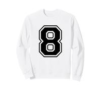 Camiseta número 8 para un Feliz 8º cumpleaños Twin Day Sudadera