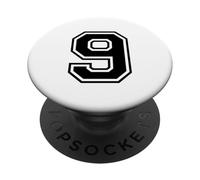 Camiseta número 9 para un Feliz 9º cumpleaños Twin Day PopSockets PopGrip Adhesivo