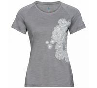 Camiseta Odlo Concord Leaf Print (Grey melange) mujer