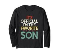 Camiseta Oficial con Texto en inglés It's Official im The Favorite Son Manga Larga