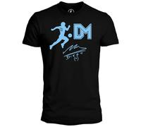 Camiseta Oficial de Maradona - DM Black Edition - Tshirt Unisex de Algodón, Manga Corta. Corte Regular para Adulto y Niño XXL