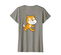 Camiseta Oficial de Scratch Logo Programming Language Camiseta, Mujer, Pizarra, 3XL