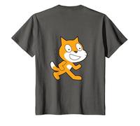 Camiseta Oficial de Scratch Logo Programming Language Camiseta, Niños, Asfalto, 6 años