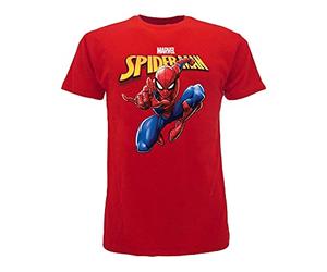 Camiseta oficial de Spiderman Spider-Man para hombre araña roja Marvel, rojo, 5-6 Years