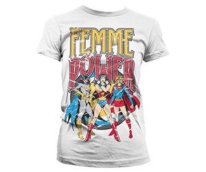 Camiseta oficial de Wonder Woman Femme Power para mujer Blanco M