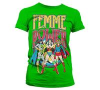 Camiseta oficial de Wonder Woman Femme Power para mujer verde M
