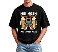 Camiseta Oktoberfest para hombre, diseño de letras, estampado divertido, camisas de cerveza, cuello redondo, manga corta, informal, deportiva, camiseta muscular, festival, fiesta, O negro., XXXXXL