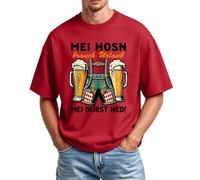 Camiseta Oktoberfest para hombre, diseño de letras, estampado divertido, camisas de cerveza, cuello redondo, manga corta, informal, deportiva, camisetas musculares, festival, fiesta aireada, O Sandía