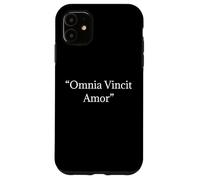 Camiseta Omnia Vincit Amor - Love Conquers All Latin Quote Carcasa para iPhone 11