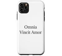 Camiseta Omnia Vincit Amor - Love Conquers All Latin Quote Carcasa para iPhone 11 Pro MAX