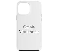 Camiseta Omnia Vincit Amor - Love Conquers All Latin Quote Carcasa para iPhone 13 Pro MAX
