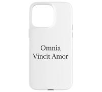 Camiseta Omnia Vincit Amor - Love Conquers All Latin Quote Carcasa para iPhone 15 Pro MAX