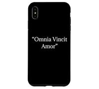 Camiseta Omnia Vincit Amor - Love Conquers All Latin Quote Carcasa para iPhone XS MAX