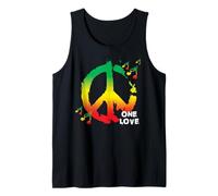 Camiseta One Love Rasta Reggae Music Peace Sign Rastafari Roots Camiseta sin Mangas