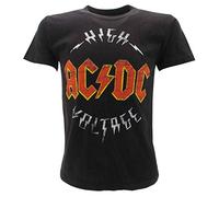 Camiseta original AC DC para niño y niña, oficial Negro 5-6 Años