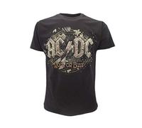 Camiseta original AC/DC Rock or Bust con cartellino y etiqueta de originalidad Maglia Maglietta, Negro , XXL