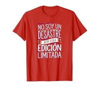 Camiseta Original con Mensaje: Soy una edición Limitada Camiseta, Hombre, Rojo, XL