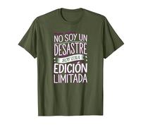 Camiseta Original con Mensaje: Soy una edición Limitada Camiseta, Hombre, Verde Oliva, XL