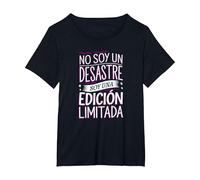 Camiseta Original con Mensaje: Soy una edición Limitada Camiseta, Mujer Tallas Grandes, Negro, 3XL Grande