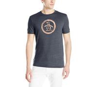 Camiseta original de pingüino con logo de círculo envejecido - Azul - X-Large Tall