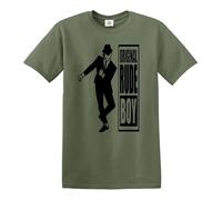 Camiseta original Rude Boy 2 Tonos The Specials Original Two Tone 2 Tone Records, Camiseta Oliva Estampado Negro, L
