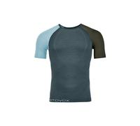 Camiseta funcional de hombre Ortovox 120 Comp Light Short Sleeve M Talla: M / Color: azul/gris oscuro