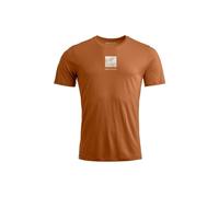Camiseta Ortovox 120 COOL TEC ABSTRACT TS M (bristle brown) hombre
