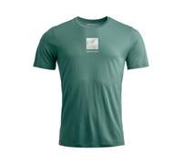 Camiseta Ortovox 120 COOL TEC ABSTRACT TS M (gris ártico) Hombre