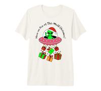 Camiseta out of This World Christmas UFO Beaming Presents Camiseta Premium