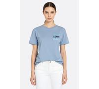 Camiseta oversize azul Don't Look Back