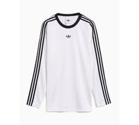 Camiseta Oversize de manga larga adidas Originals Adicolor Jacquard para hombre Blanco L