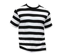 Camiseta Oversize Hombre Cuello Redondo - Camiseta Hombre Deporte Poliéster Camisetas Cómodas Camisetas Casual Tops Rayados Moda Tops Slim Fit Tops Ligero para Running Fitness Transpirable Tops, Negro