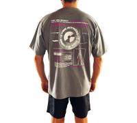 Camiseta oversize The Brain Effect - Gris / XL