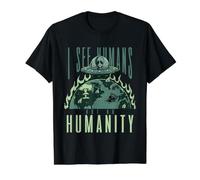 Camiseta OVNI Alien I See Humans But No Humanity Earth Day Camiseta gráfica económica, Hombre, Negro, XL