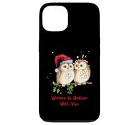 Camiseta Owl Winter Is Better with You Sweet Winter Owls Carcasa para iPhone 13