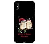 Camiseta Owl Winter Is Better with You Sweet Winter Owls Carcasa para iPhone XS MAX