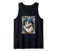 Camiseta Owl Wizard Vintage Merlin para El mago de la empresa Camiseta sin Mangas
