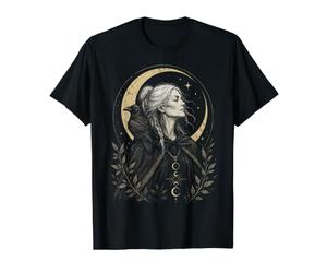 Camiseta Pagan Triple Goddess Crone Raven Energy Wise sin molestias Camiseta gráfica económica