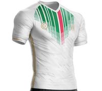 Camiseta Palestina Fútbol PS-634 Bandera Palestina, Blanco (FR/ES, Letras, M, Regular, Regular, Blanco)