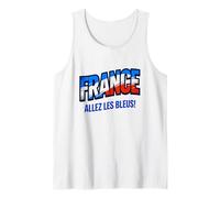 Camiseta para Aficionados al fútbol 2026 France Allez Les Bleus Camiseta sin Mangas